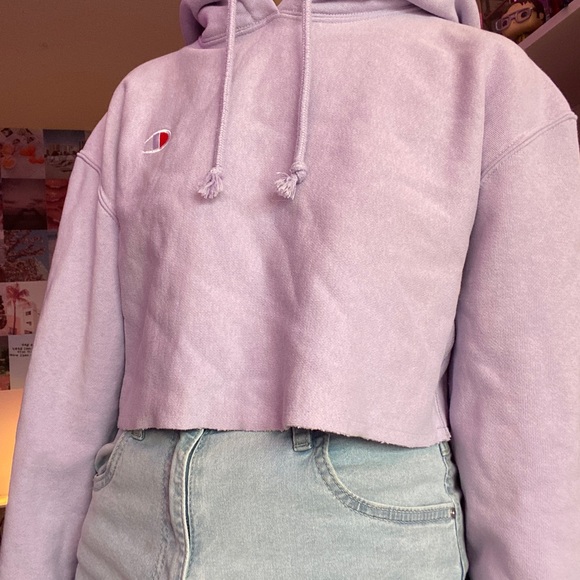 Champion Reverse Weave Hoodie in Lilac/Lavender XS - Picture 2 of 3